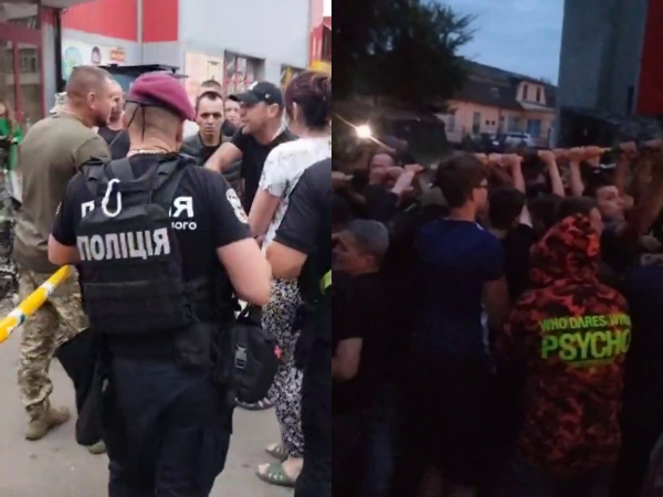 «Первый бунт против Зеленского»: мятеж украинцев против насильственной мобилизации попал на видео (ВИДЕО) «Первый бунт против Зеленского»: мятеж украинцев против насильственной мобилизации попал на видео (ВИДЕО)