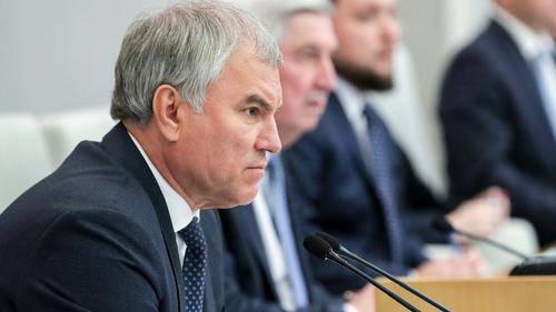 Володин отчитал депутатов Толстого и Калашникова за международные поездки Володин отчитал депутатов Толстого и Калашникова за международные поездки